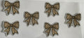 Glitter leopard print bows