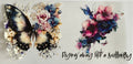 Flying away like a butterfly