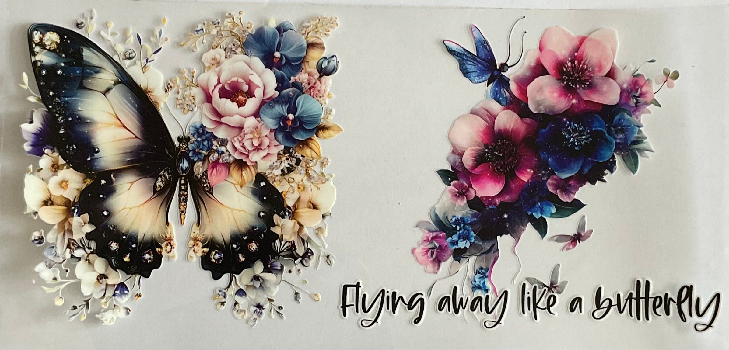 Flying away like a butterfly