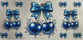 Blue cherry and bows