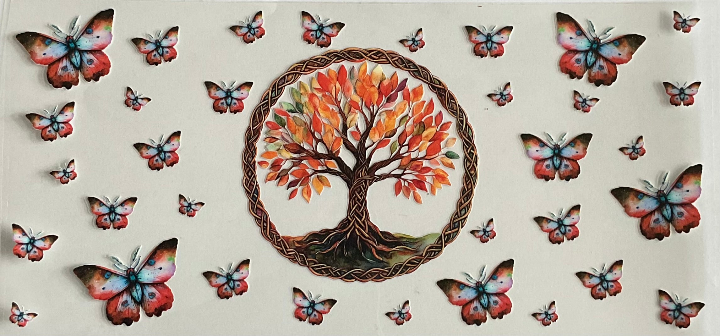 Tree of life and butterflies