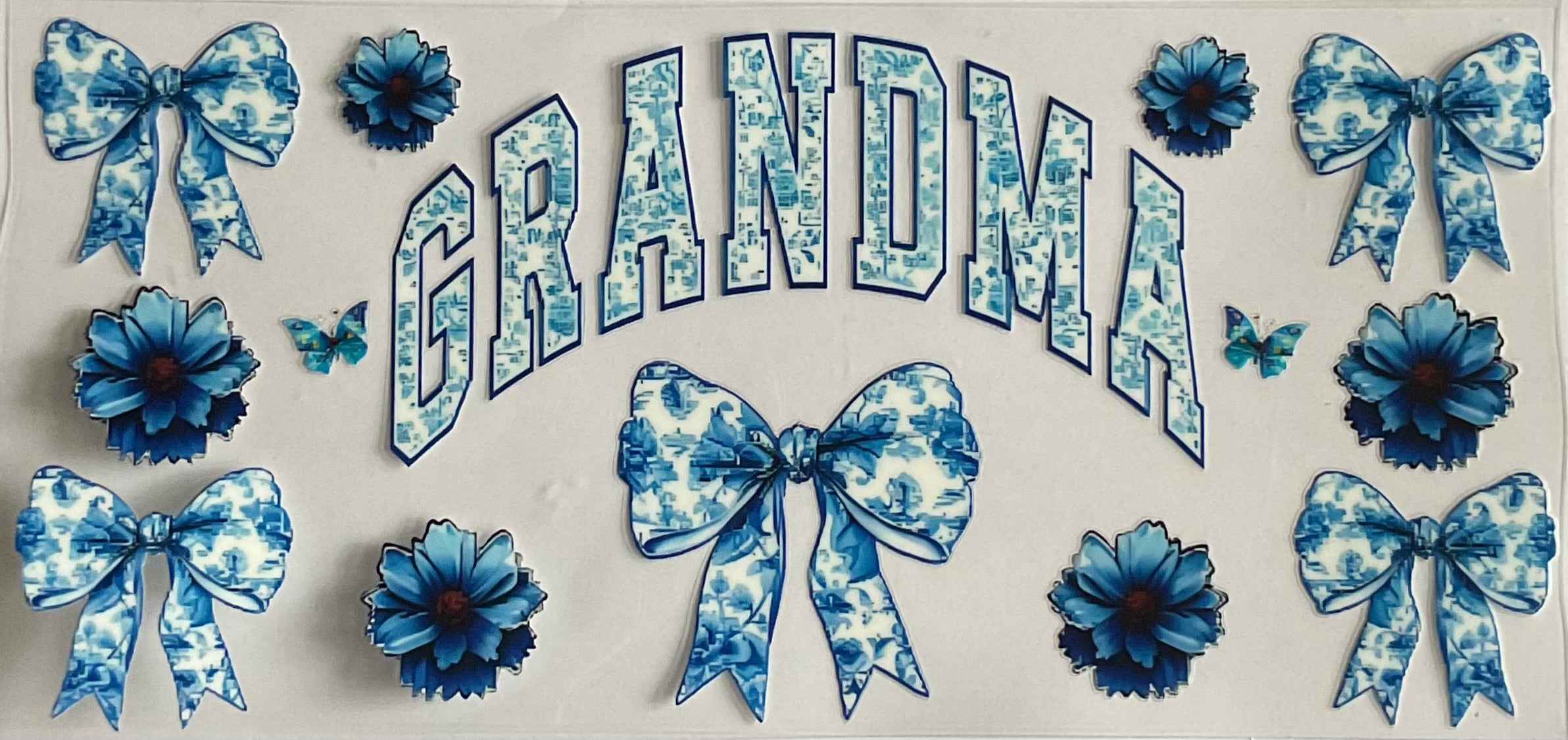 Grandma bows and flowers