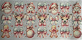 Santa, reindeer and snowmen