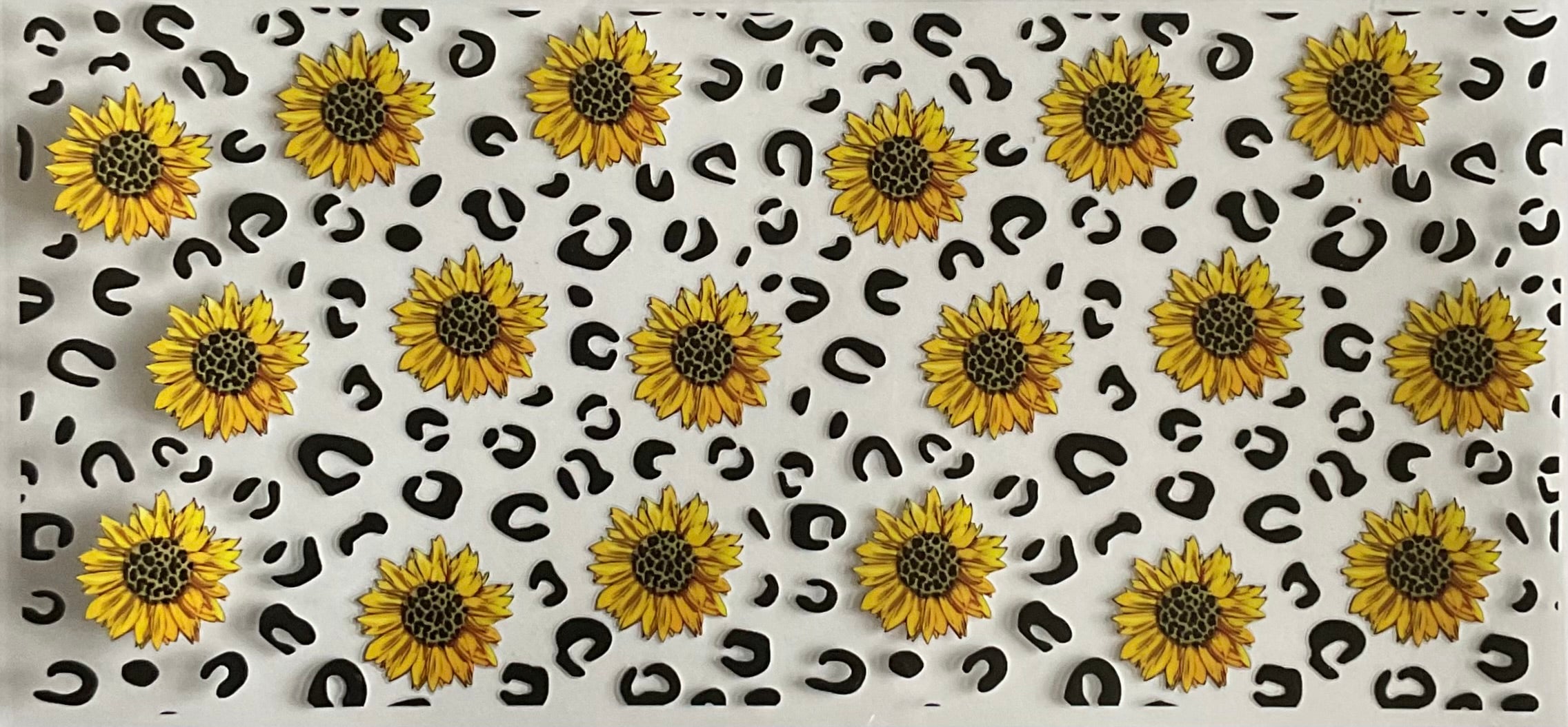 Sunflowers and leopard print