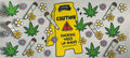 Caution smoking weed up ahead 420