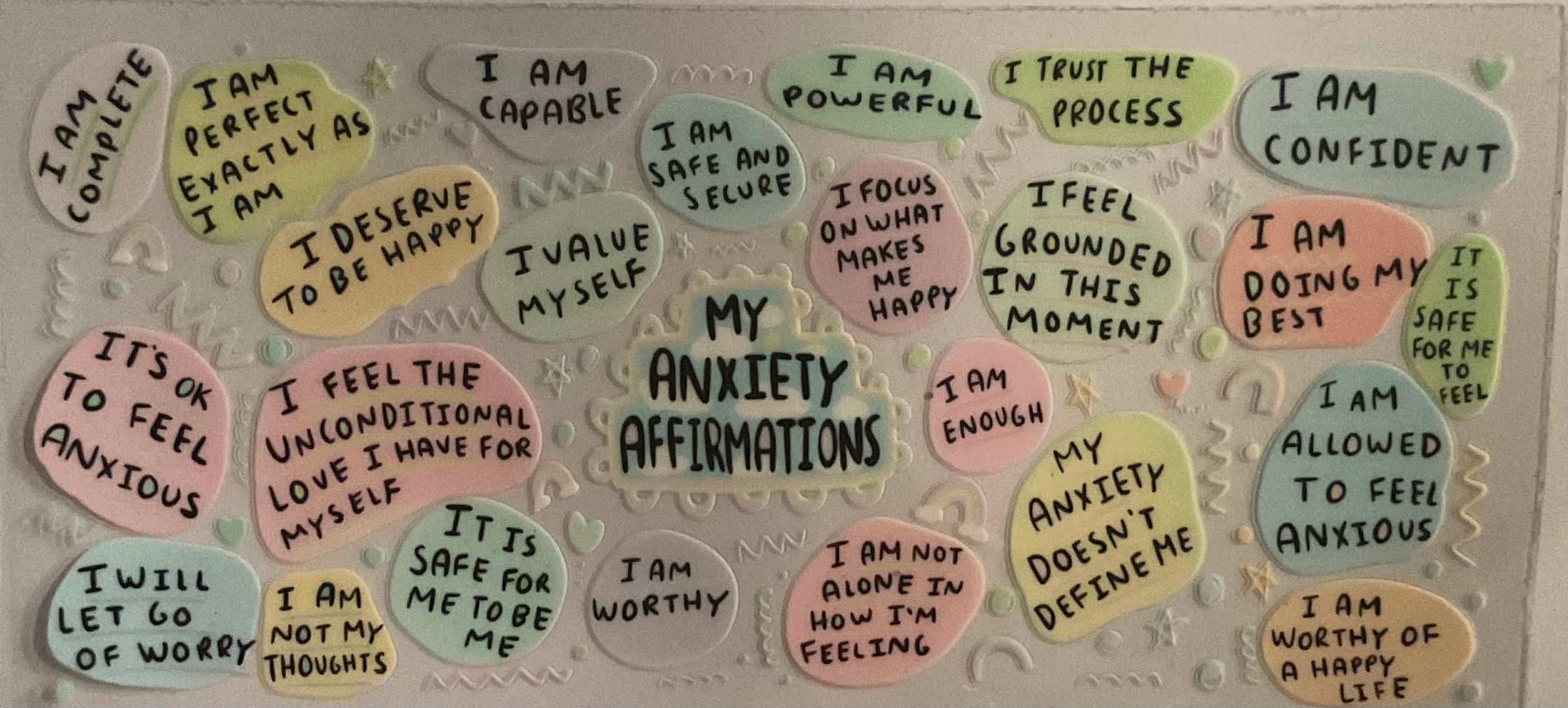 My anxiety affirmations