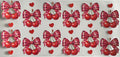 Red bows cherries and hearts