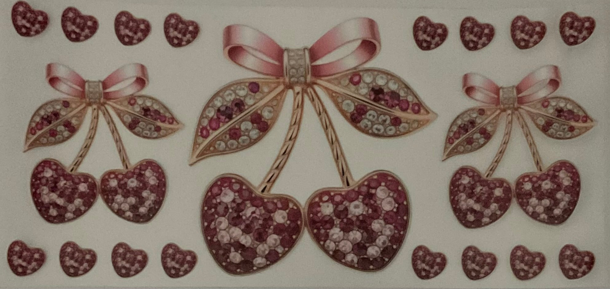 Cherry rhinestones