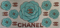 Teal Chanel rose