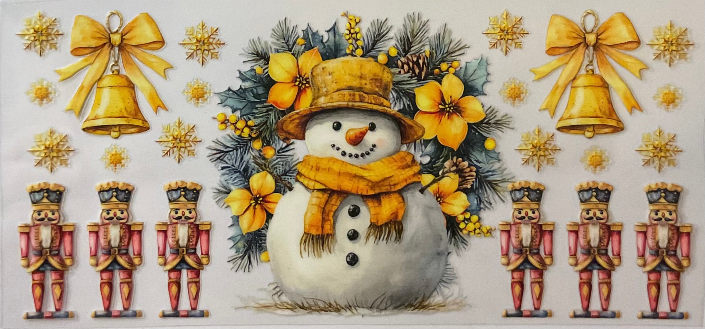 Snowman and nutcrackers