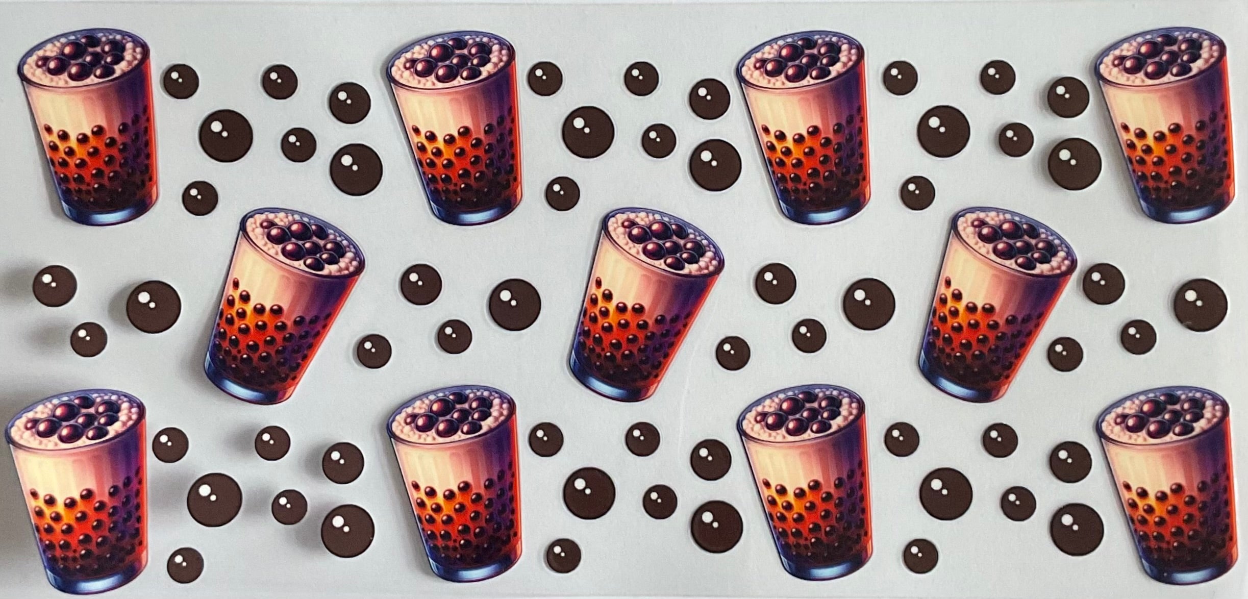 Boba chocolate drink