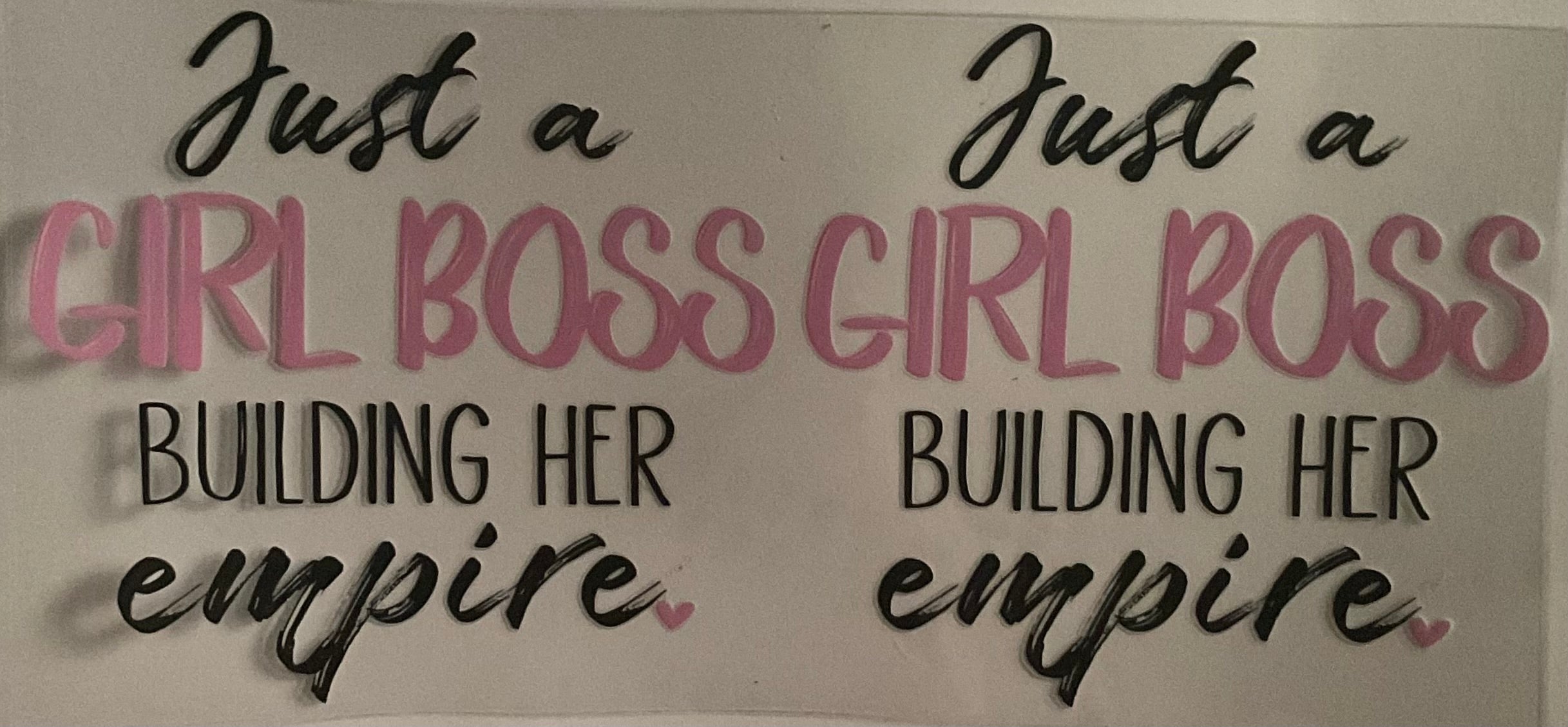 Just a girl boss building her empire