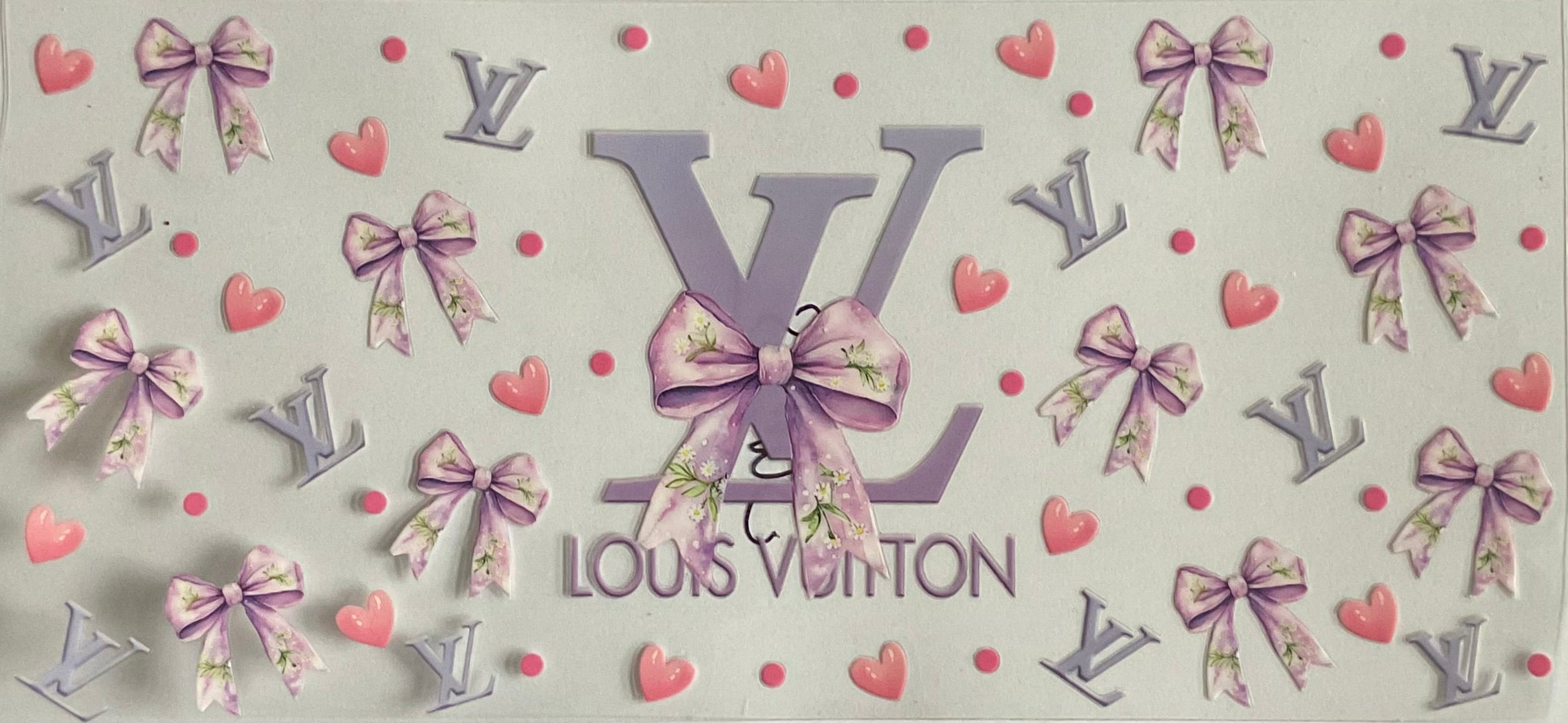 Lilac LV, bows and hearts
