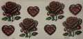Roses rhinestones