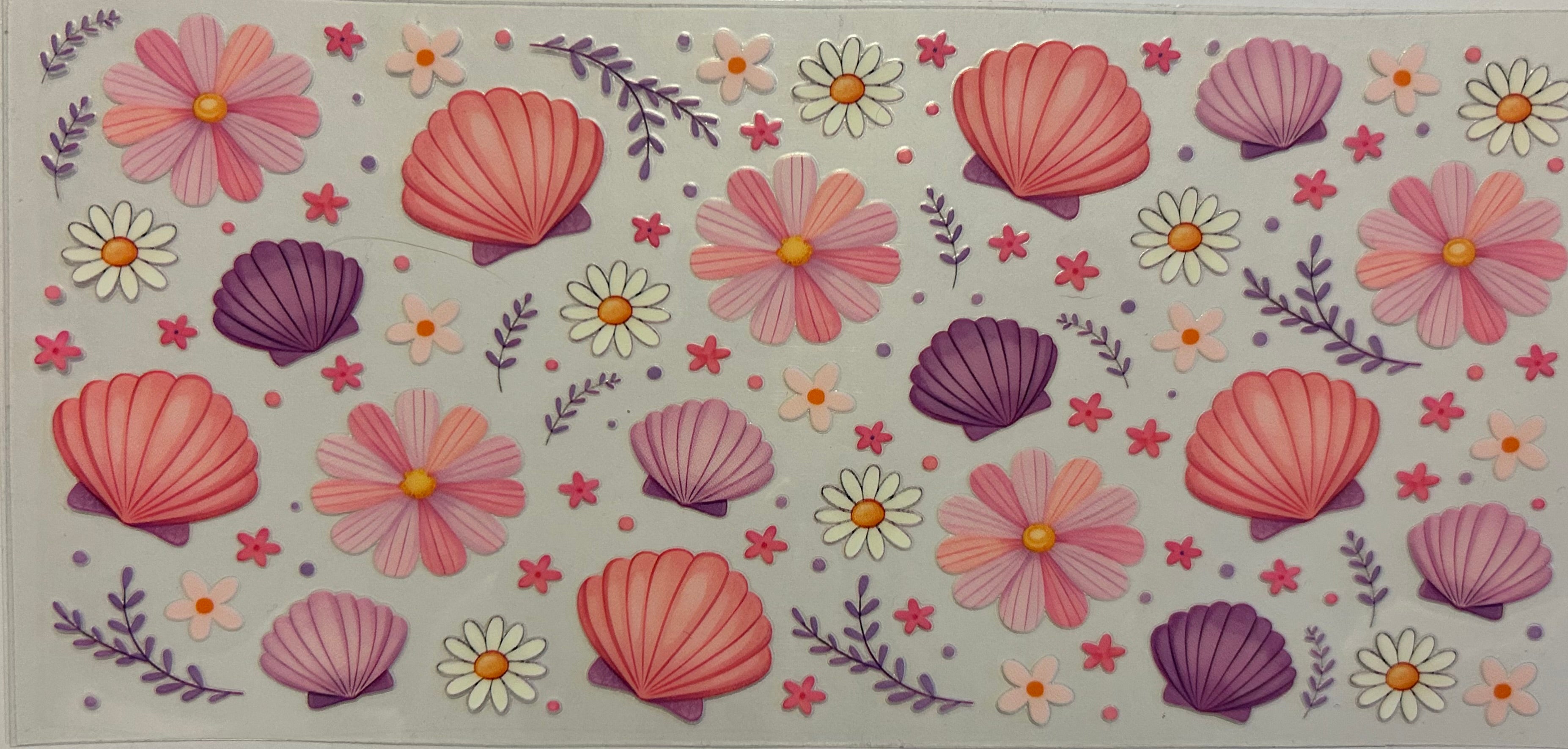 Seashells and flowers
