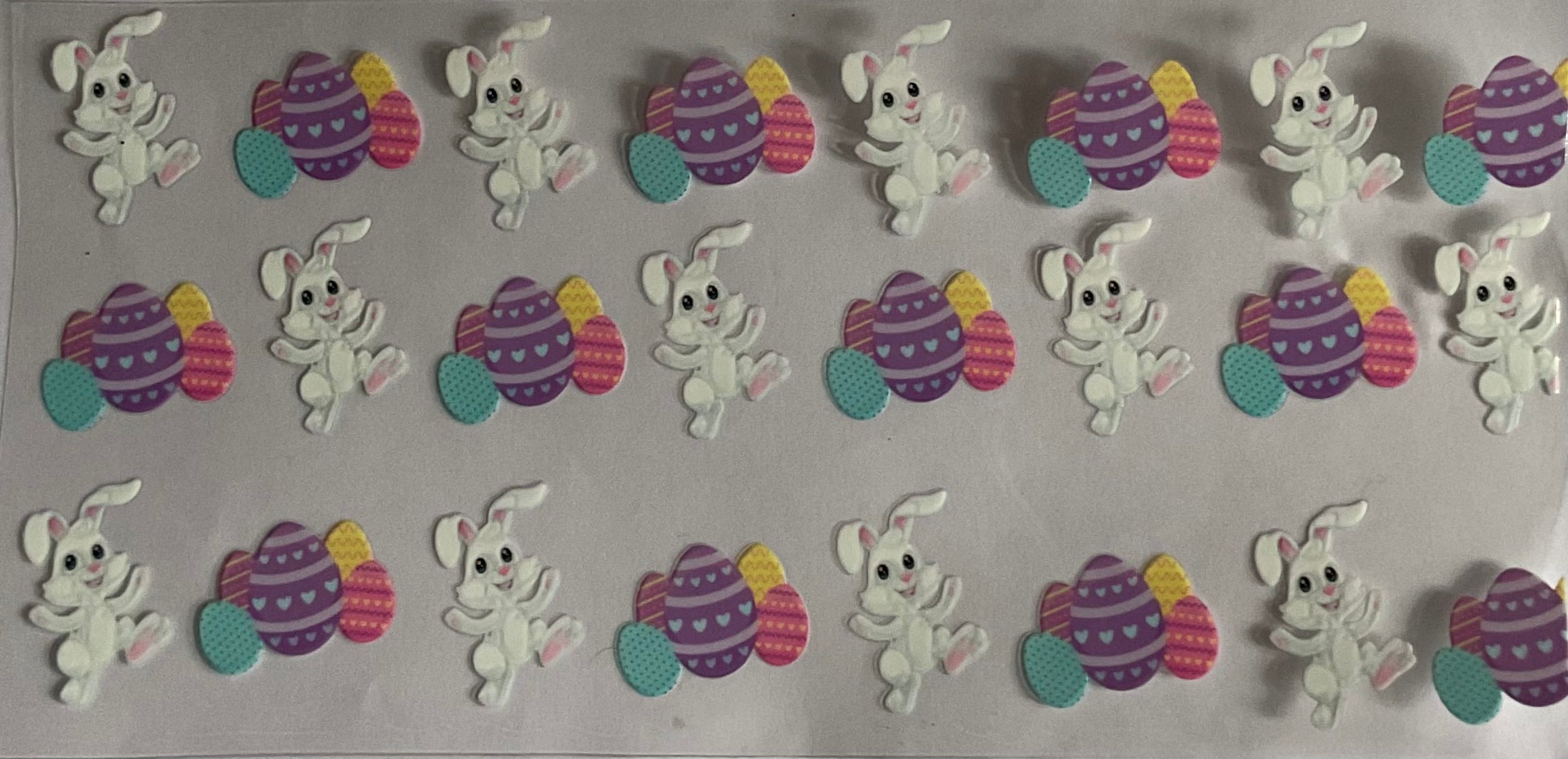 Easter bunny and eggs