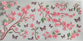 Cherry blossom and butterflies