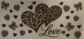 Leopard print hearts love