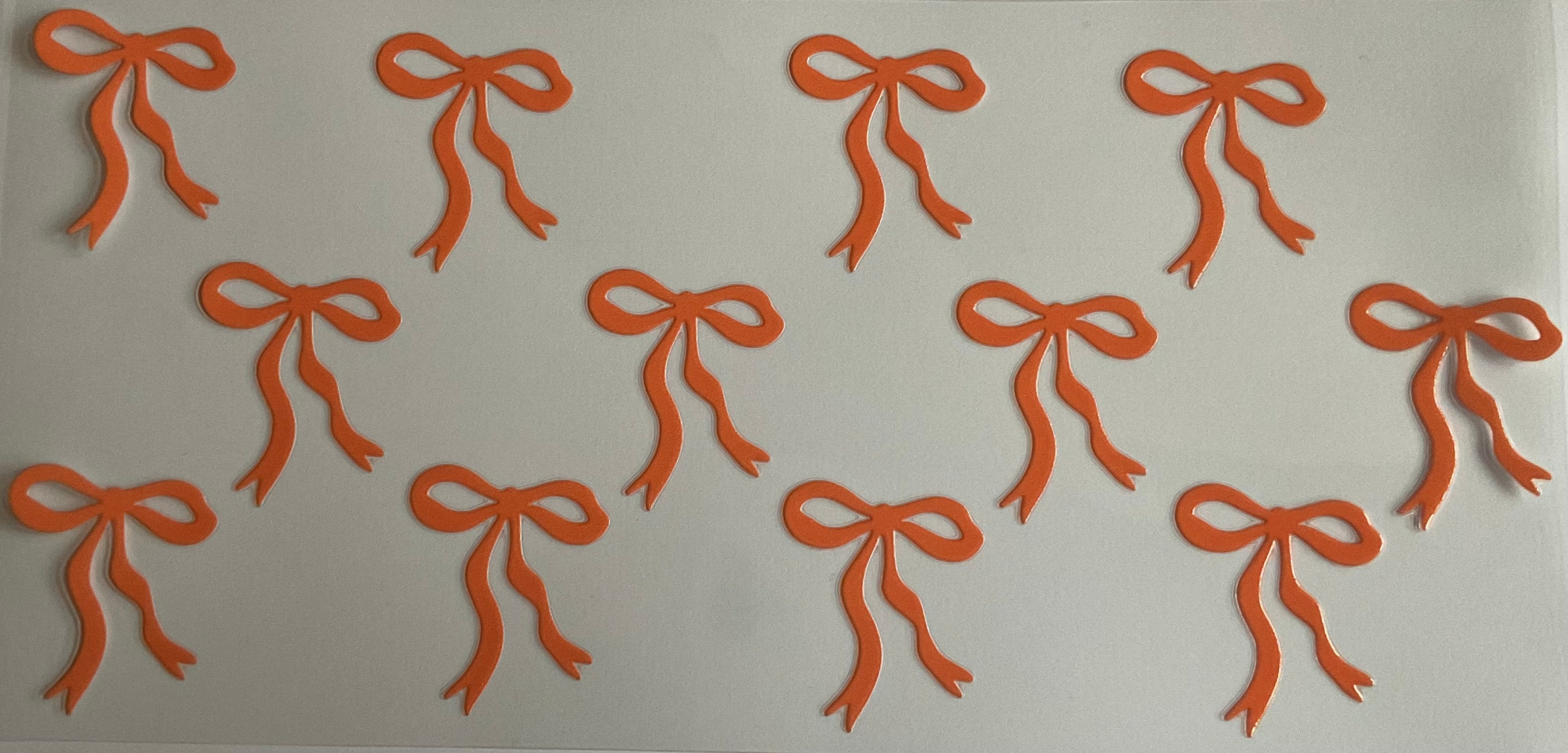 Orange bows