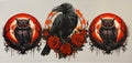 Crow and owls