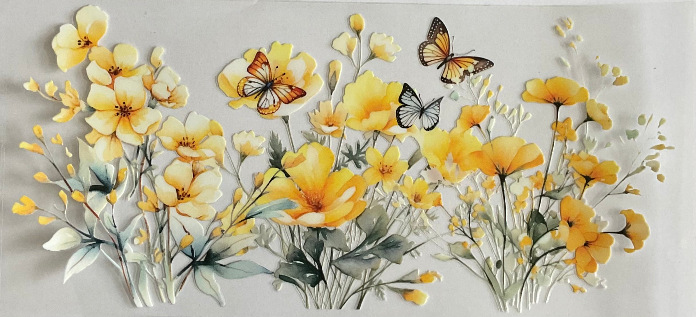 Flowers and butterflies