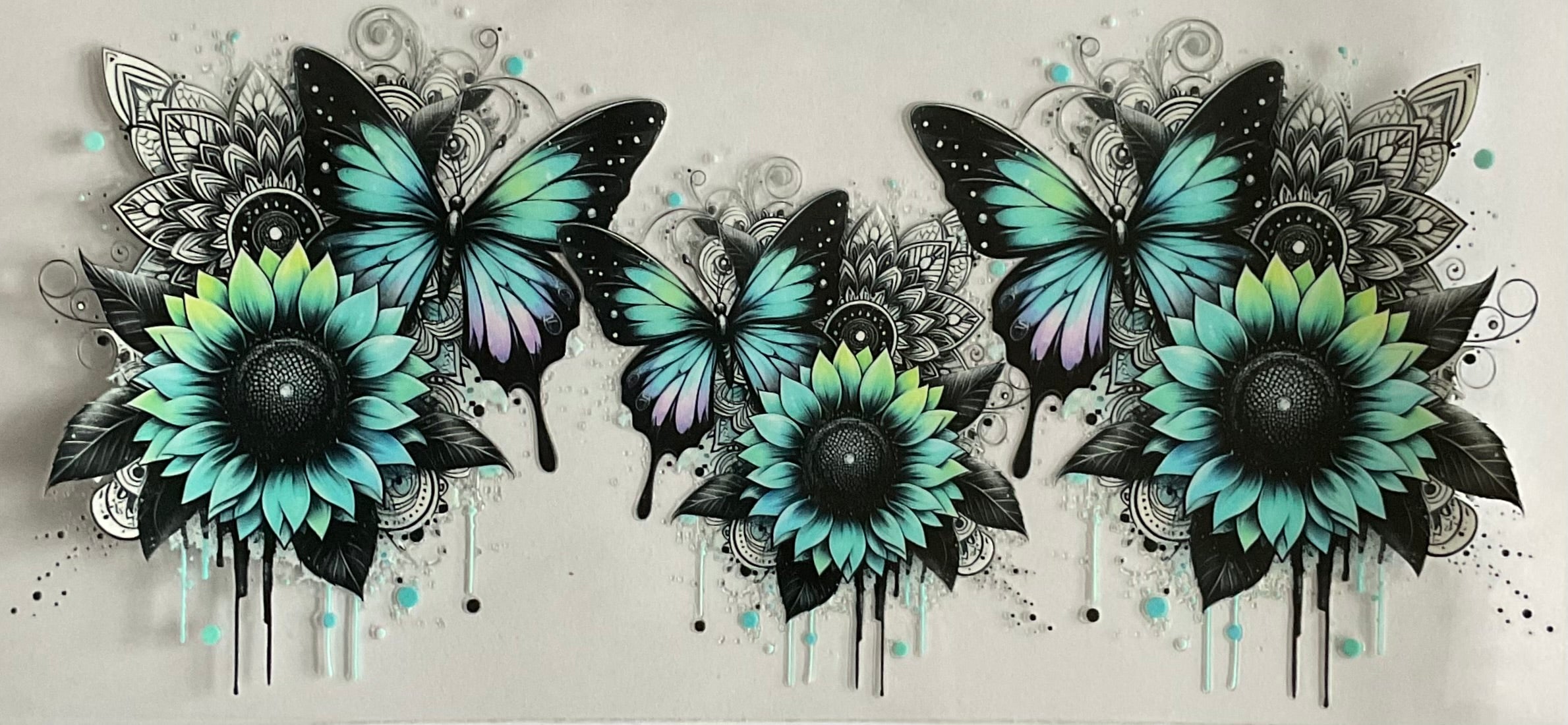 Flowers and butterflies