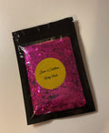 Ruby pink chunky glitter