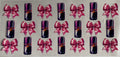 Red bull and pink bows