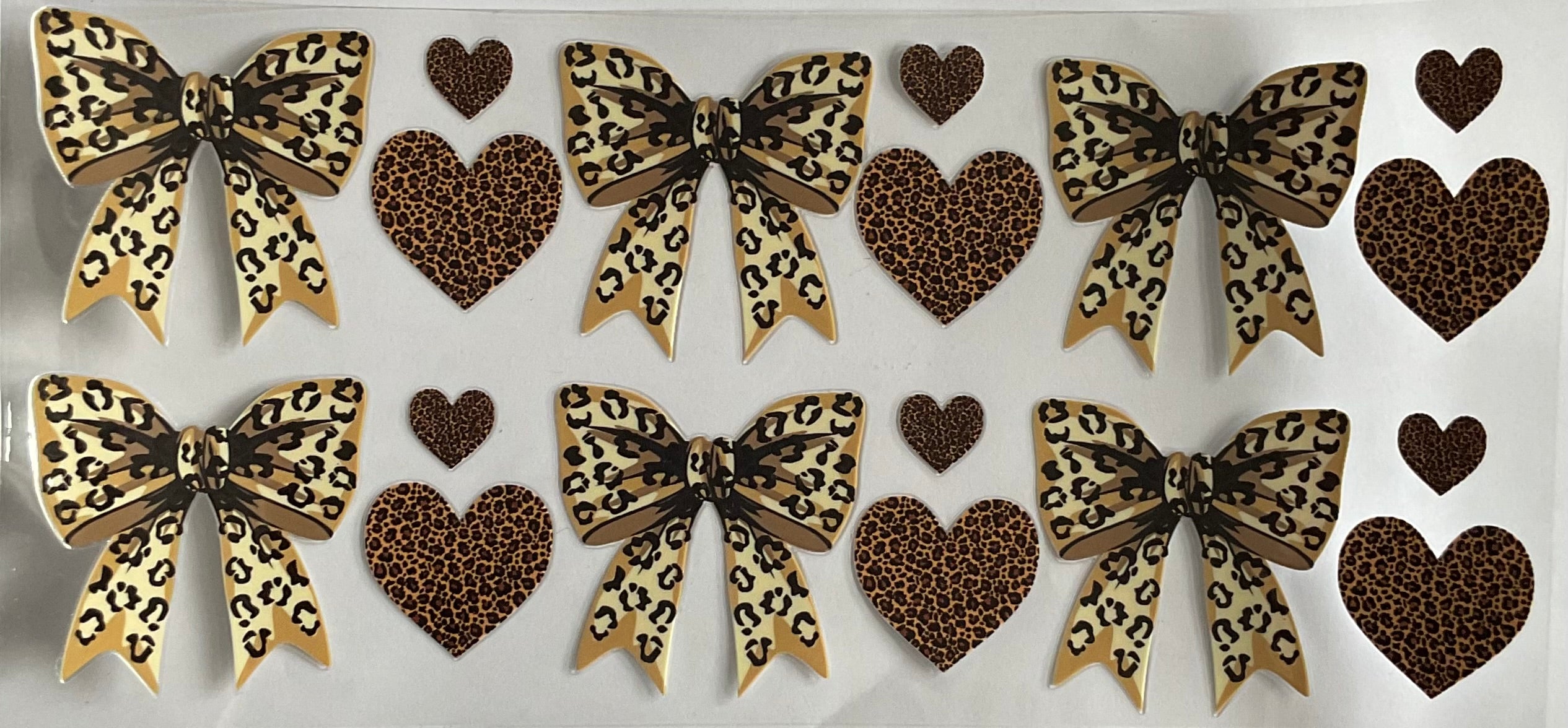Leopard print bows