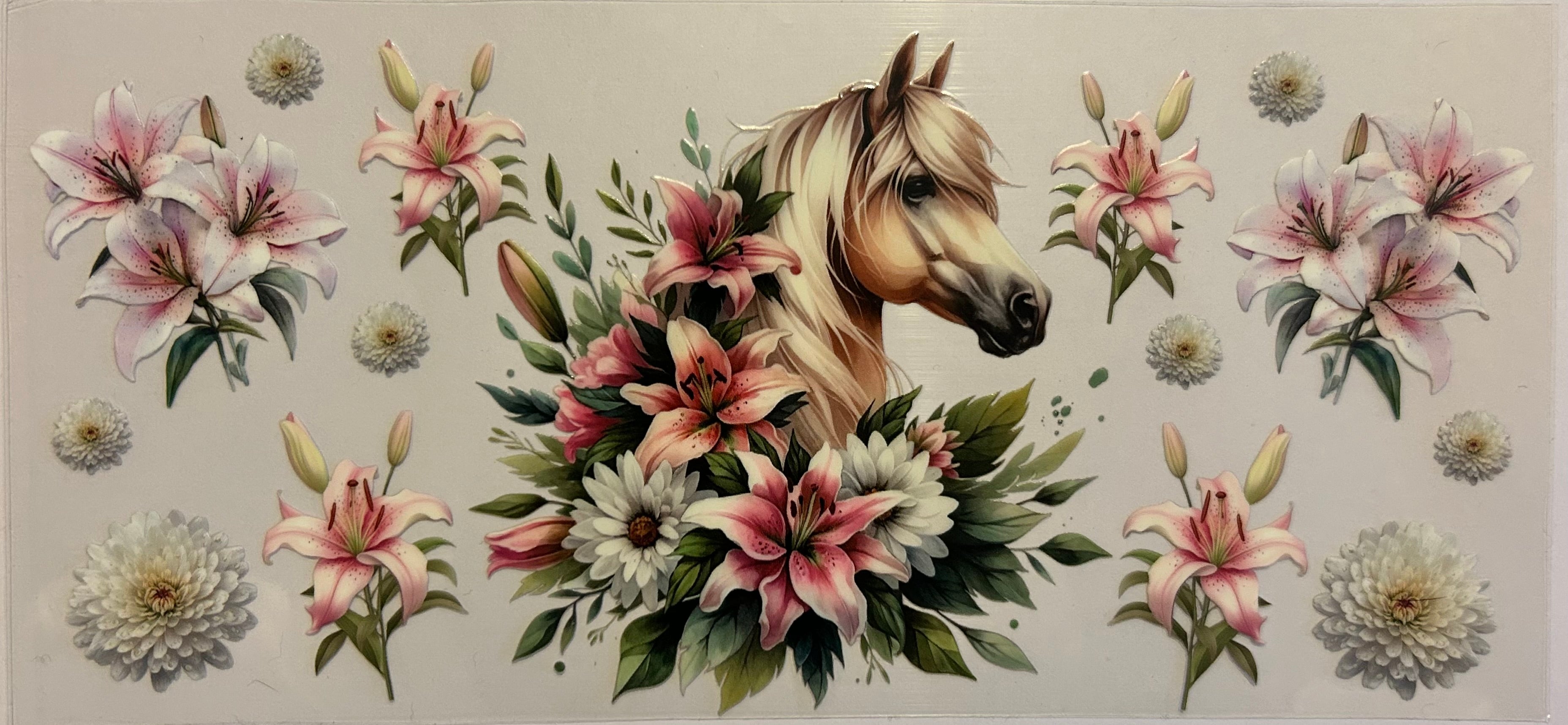 Horse and flowers