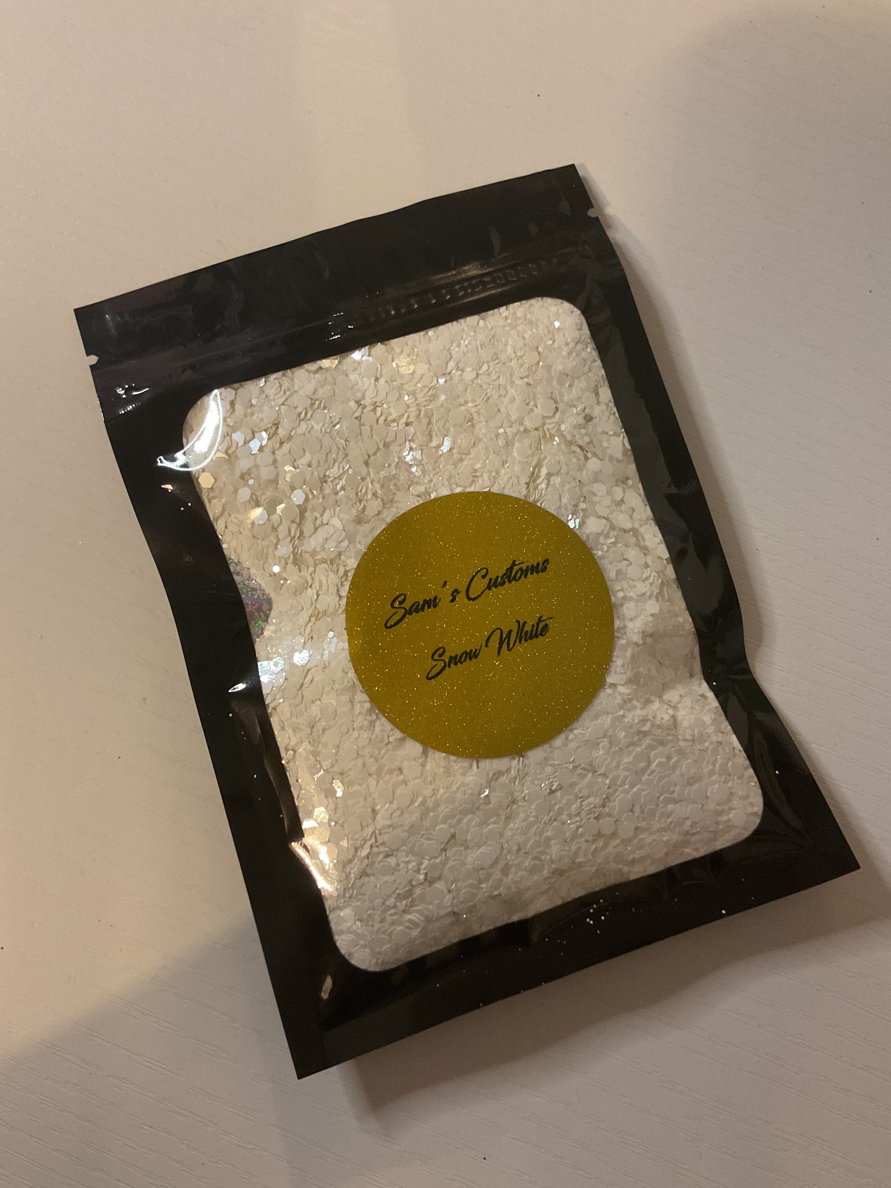Snow White chunky glitter